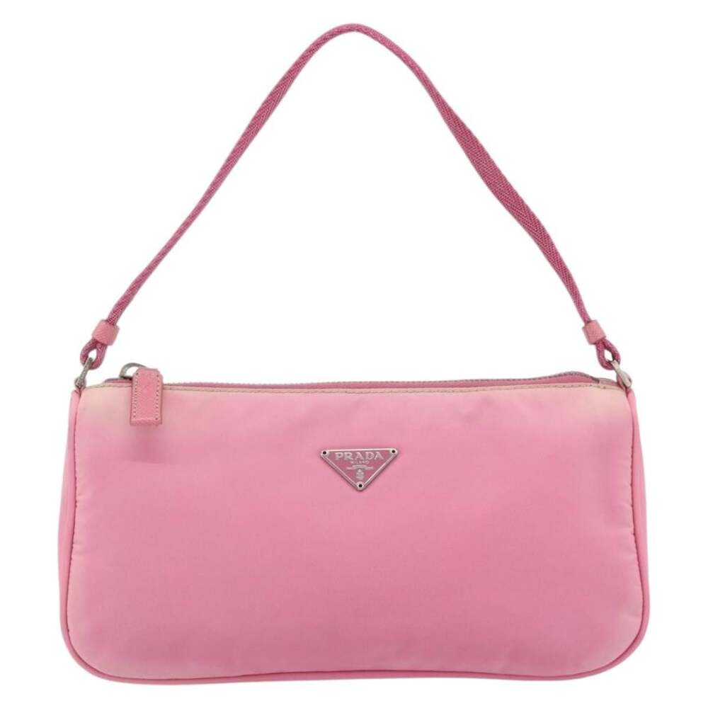 Prada Nylon Accessory Pouch Pink
